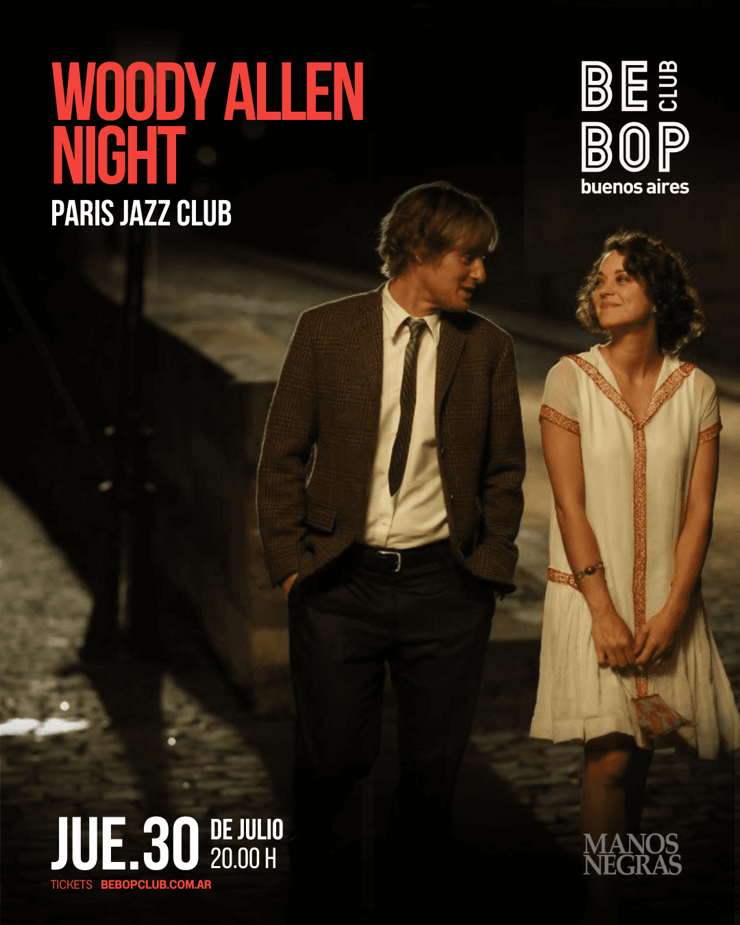 Woody Allen Night | Paris Jazz Club | 08 y 30 de Julio